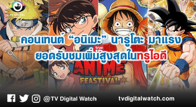 คอนเทนต์ “อนิเมะ” นารูโตะ มาแรง ยอดรับชมเพิ่มสูงสุดในทรูไอดี